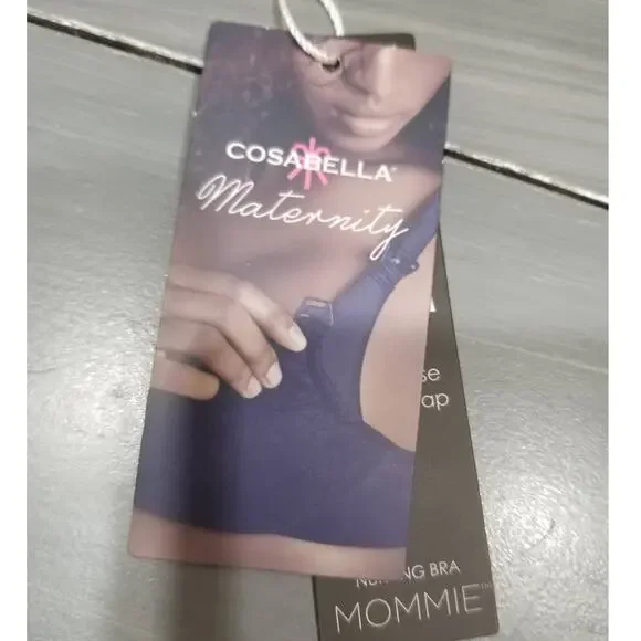 Cosabella Never Say Never Mommie Nursing Bra Maternity Blush Lace Large - Picture 11 of 12